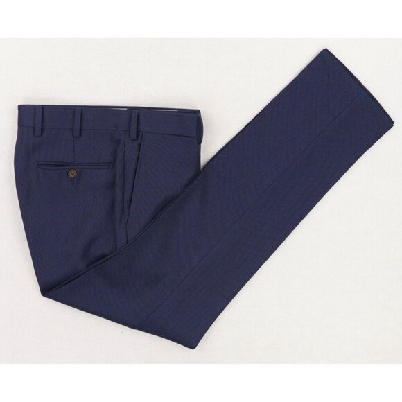 Suitsupply Sienna Ticket Pocket VBC Wool Suit Size 36R Blue Birdseye - Picture 11 of 14